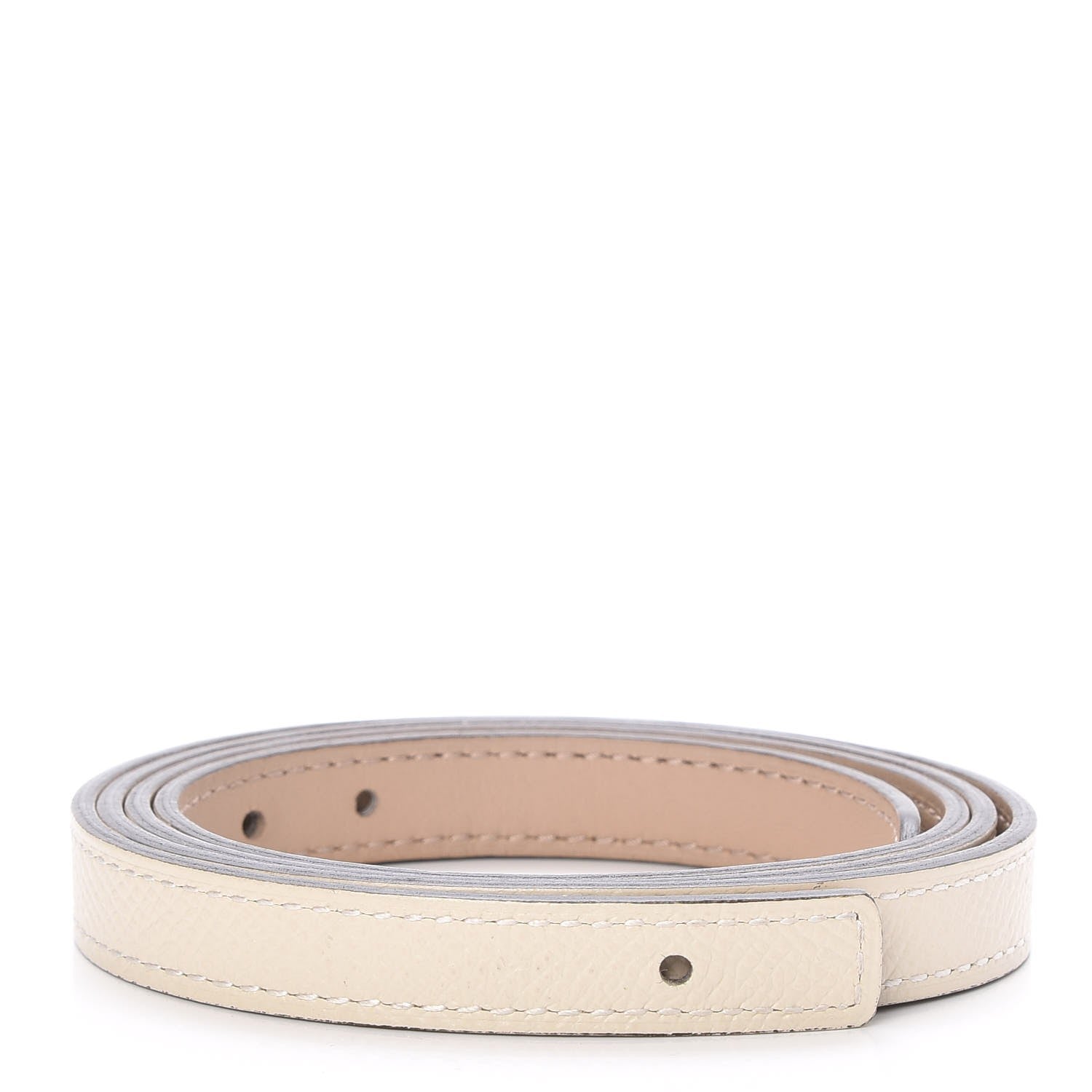 Hermes Swift Epsom 13mm Belt Strap 85 Gris Tourterelle Craie 1 of 5