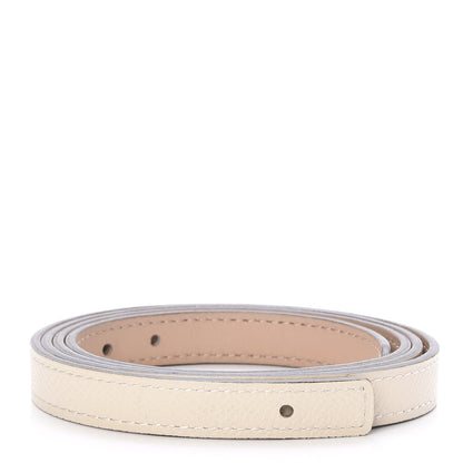 Hermes Swift Epsom 13mm Belt Strap 85 Gris Tourterelle Craie 1 of 5