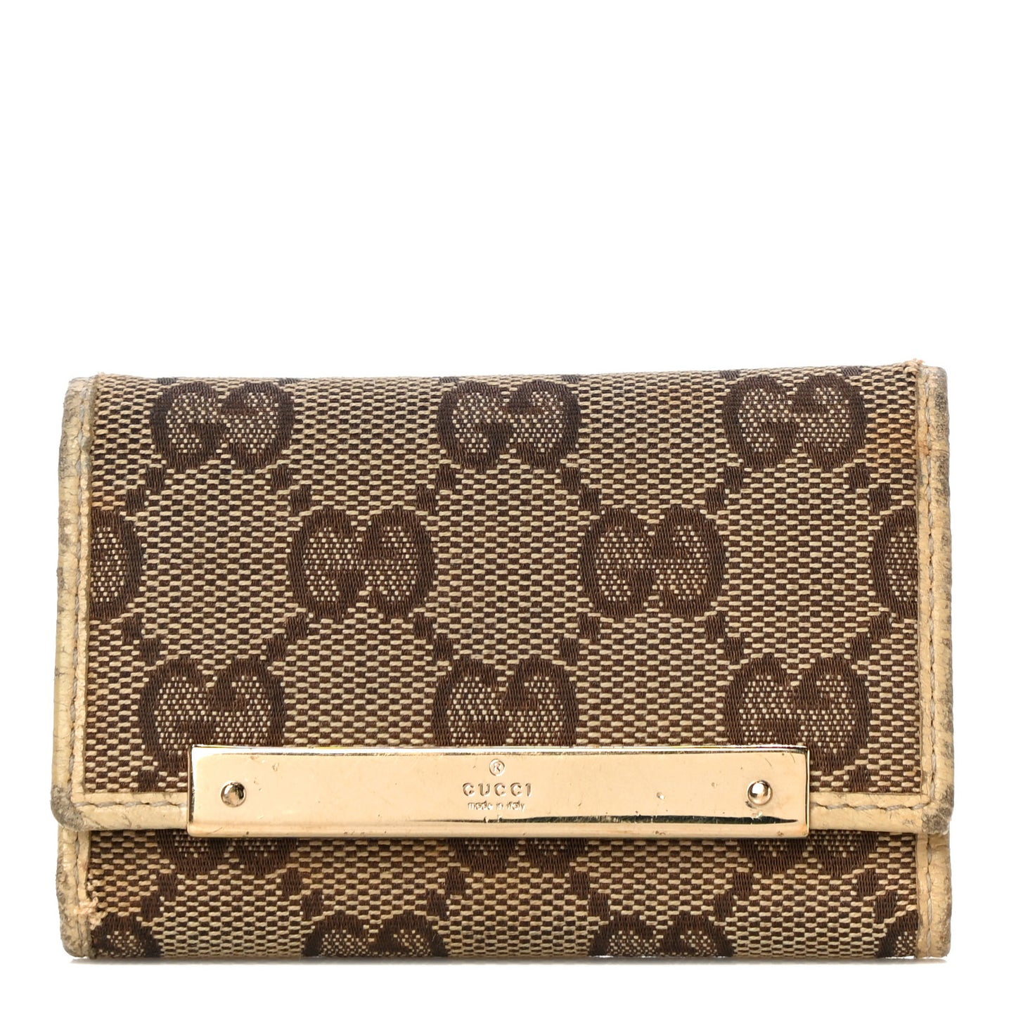 GG Supreme Monogram 6 Key Holder Case Off White