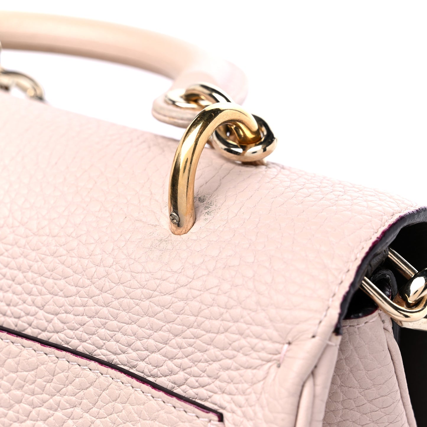 Bullcalf Mini Be Dior Flap Rose Poudre