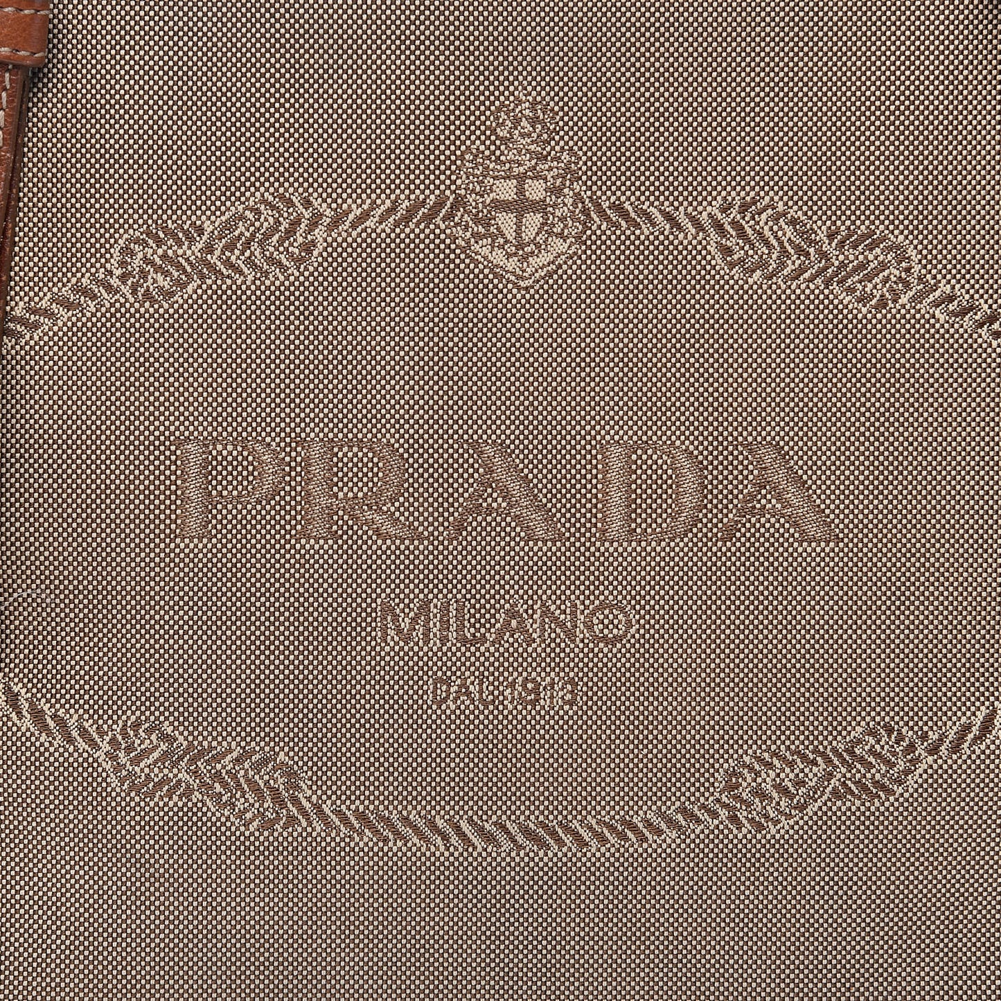 Jacquard Logo Tote Corda Brandy