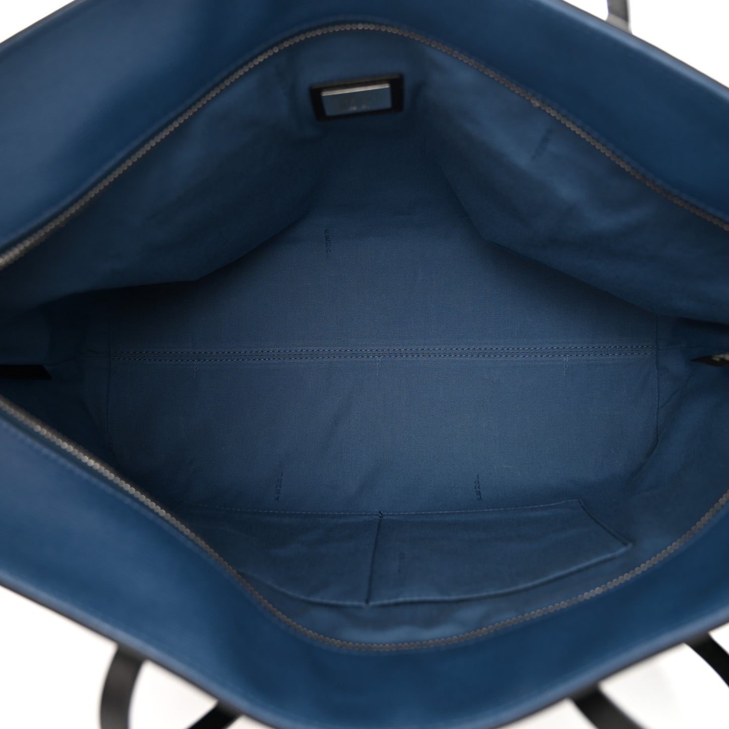 Vitello Elite Cuoio Monster Buggies Medium Roll Tote Black Multicolor Blue Cobalto