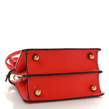 Fendi Shiny Nappa Petite Peekaboo I SEE U Satchel Papavero 4 of 11