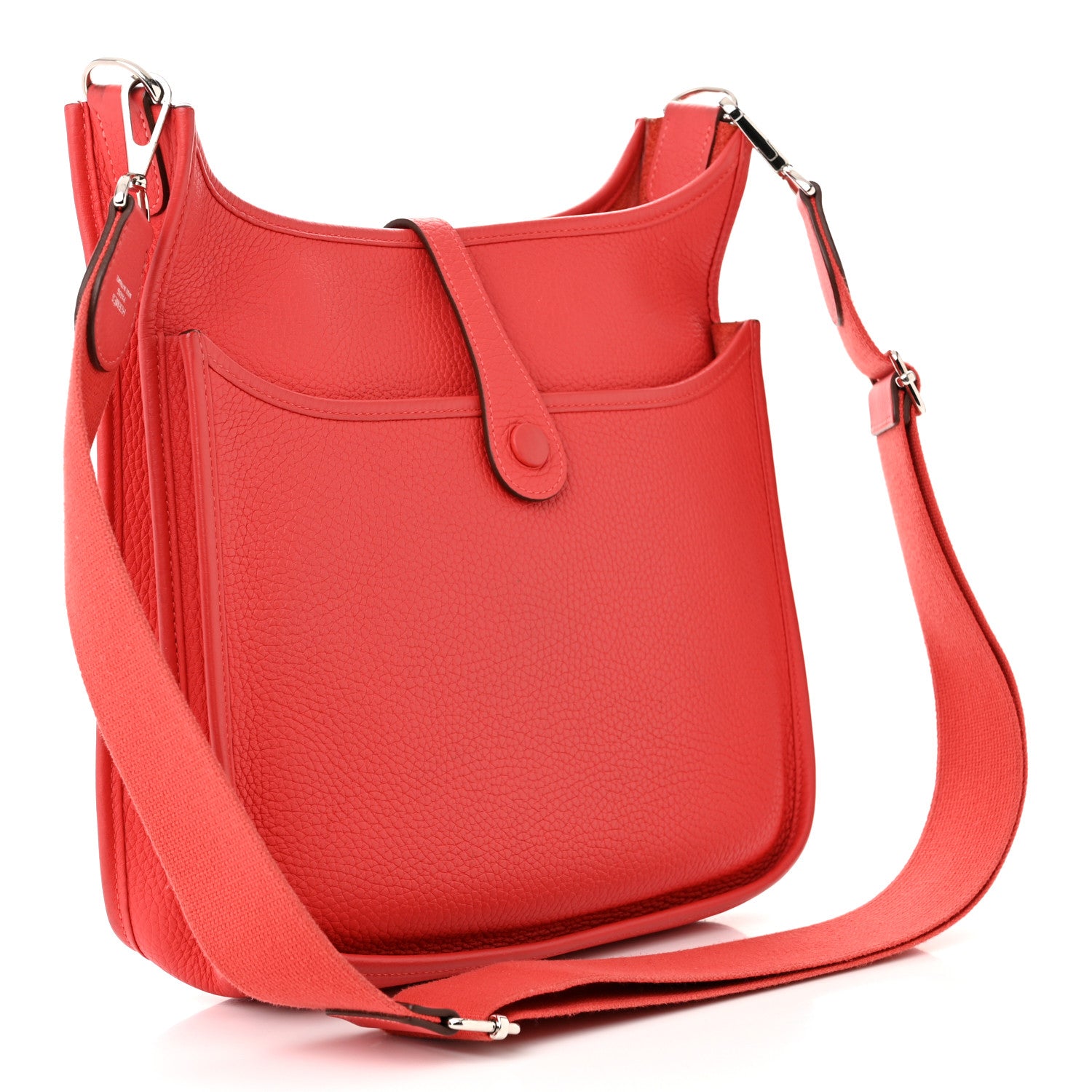 Hermes Taurillon Clemence Evelyne III PM Rouge Pivoine 3 of 13