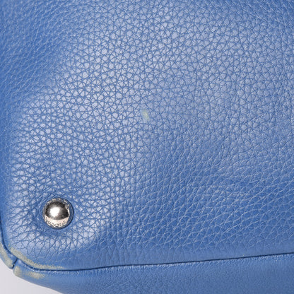 Prada Cervo Deerskin Tote Blue 14 of 16