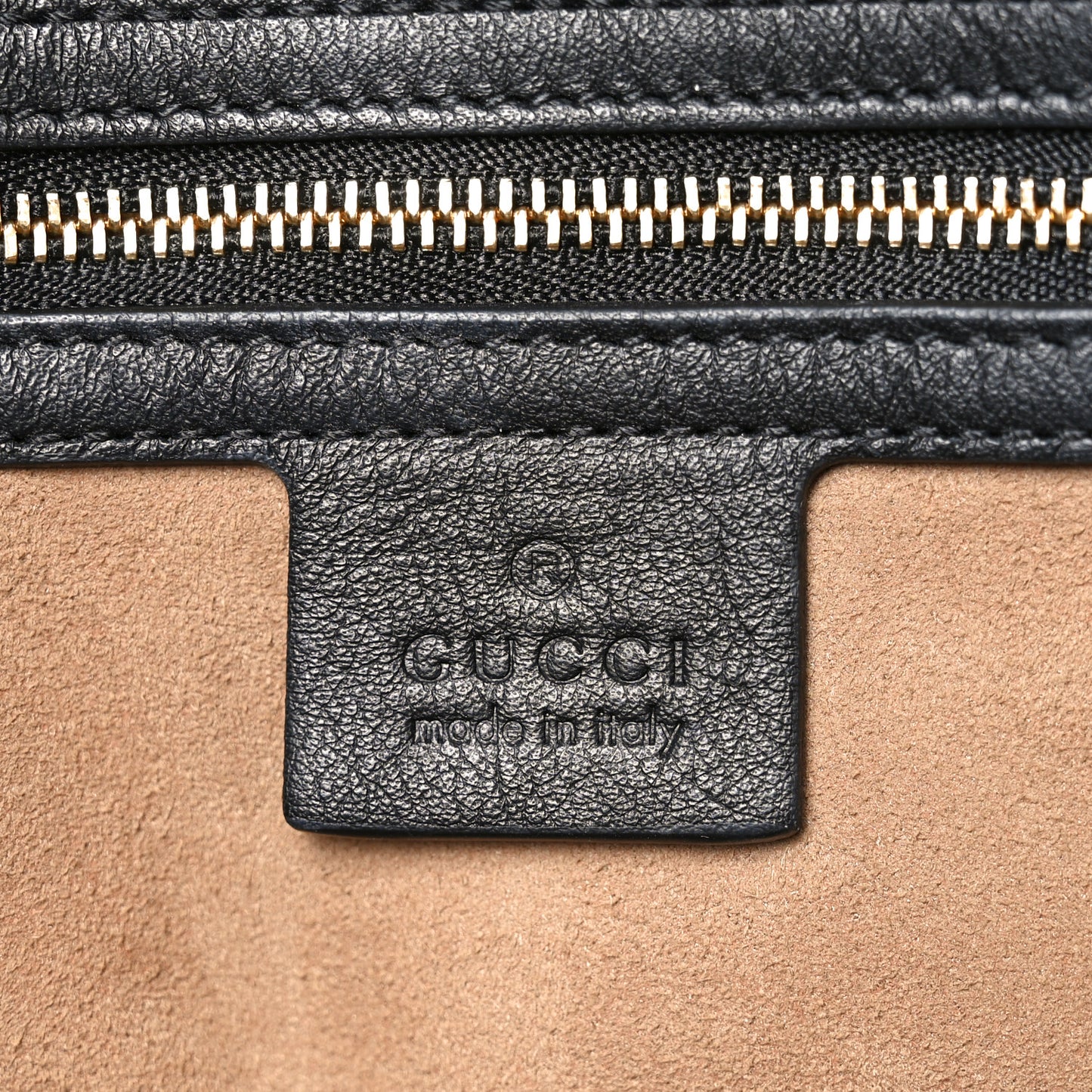 GG Supreme Monogram Medium Padlock Tote Black