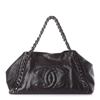 Chanel Glazed Caviar East West Modern Chain Tote Brown 1 of 13