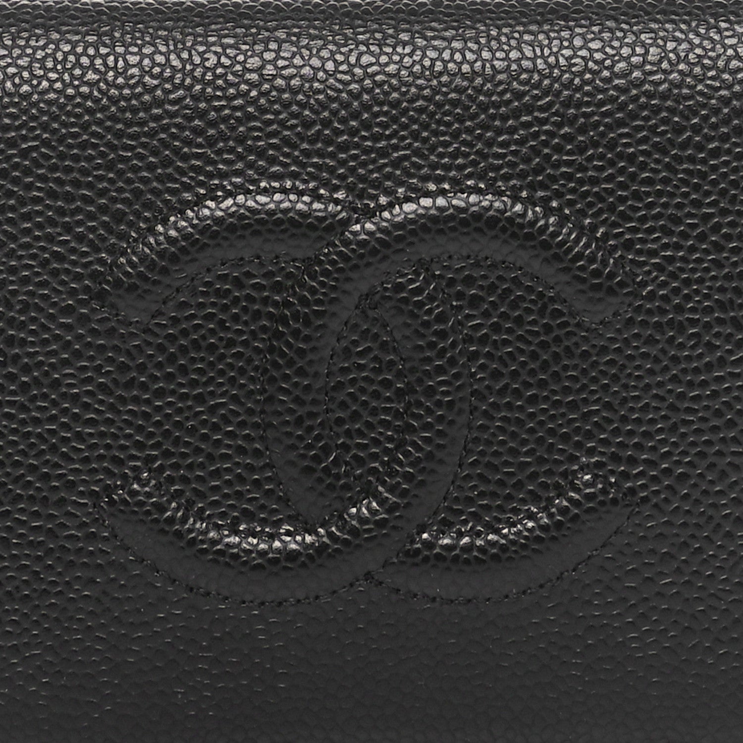 Chanel Caviar Timeless CC Yen Wallet Black 9 of 10