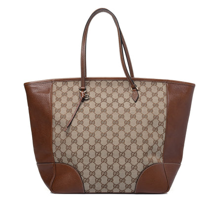 Gucci Monogram Medium Bree Zippered Tote Beige Tabacco 1 of 17