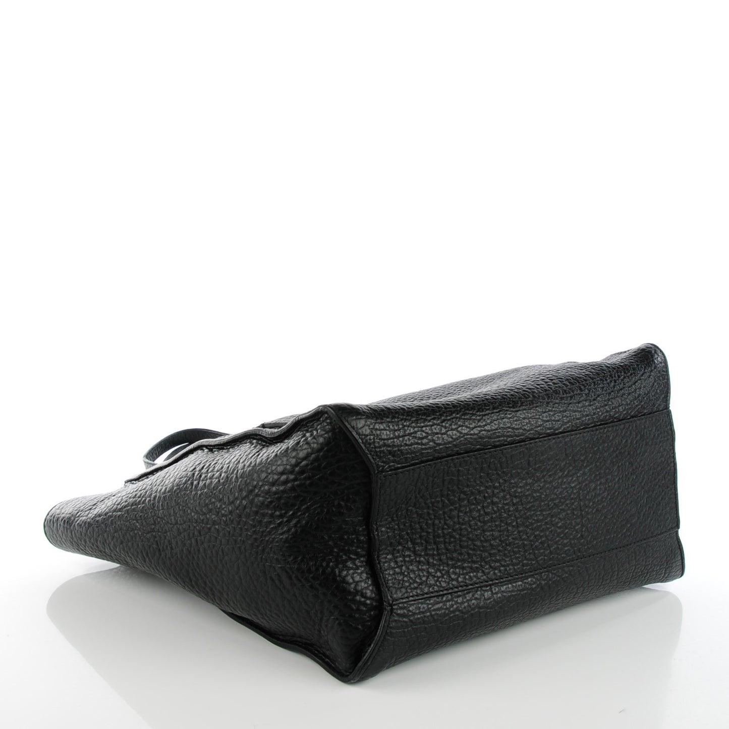 Heritage Grain Medium Woodbury Tote Black