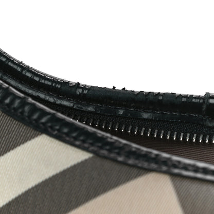Burberry Supernova Check Buckle Hobo Black 12 of 20