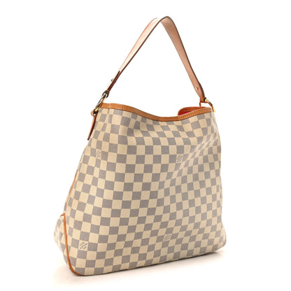 Louis Vuitton Damier Azur Delightful MM Pink 3 of 9