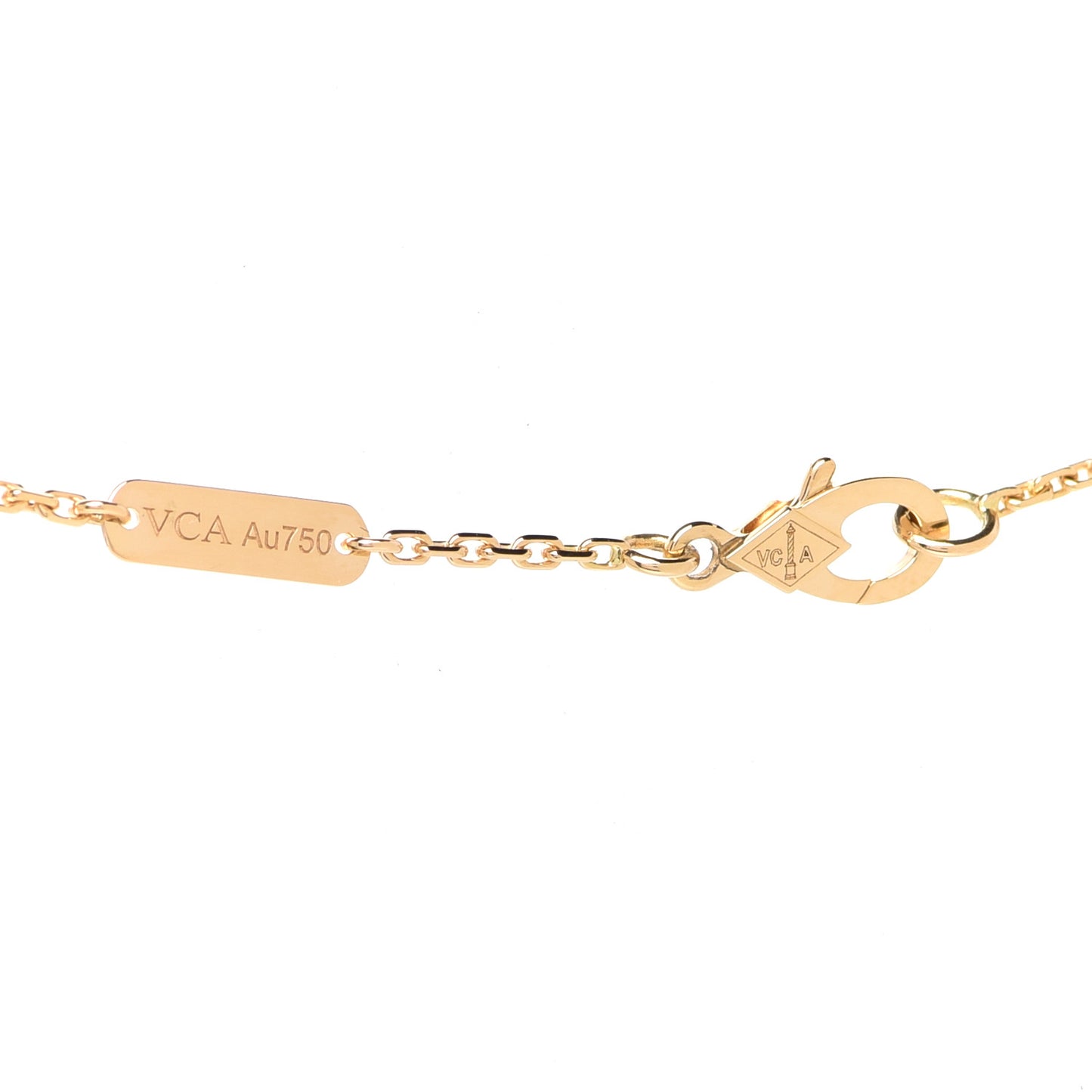 18K Yellow Gold Diamond Mini Frivole 3 Flowers Pendant Necklace