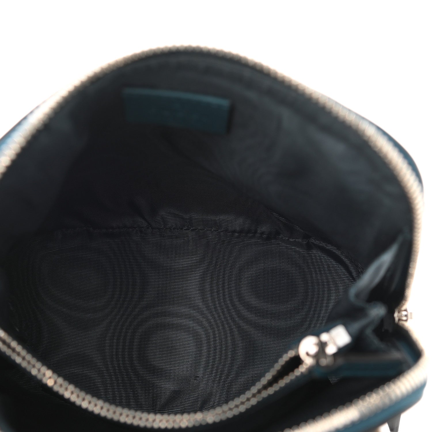 Gucci X SEGA Calfskin GUCCY Stars Mini Dome Shoulder Bag Dusty Turquoise Gold 5 of 10