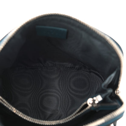 Gucci X SEGA Calfskin GUCCY Stars Mini Dome Shoulder Bag Dusty Turquoise Gold 5 of 10