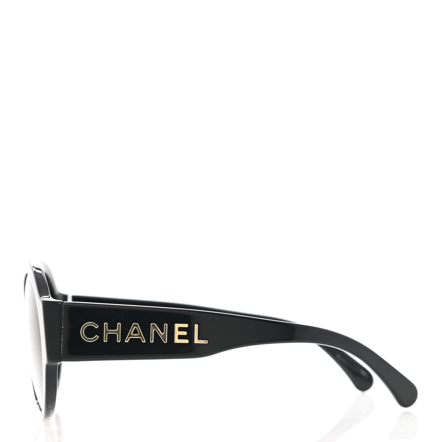 Acetate Round Sunglasses 5410-A Black