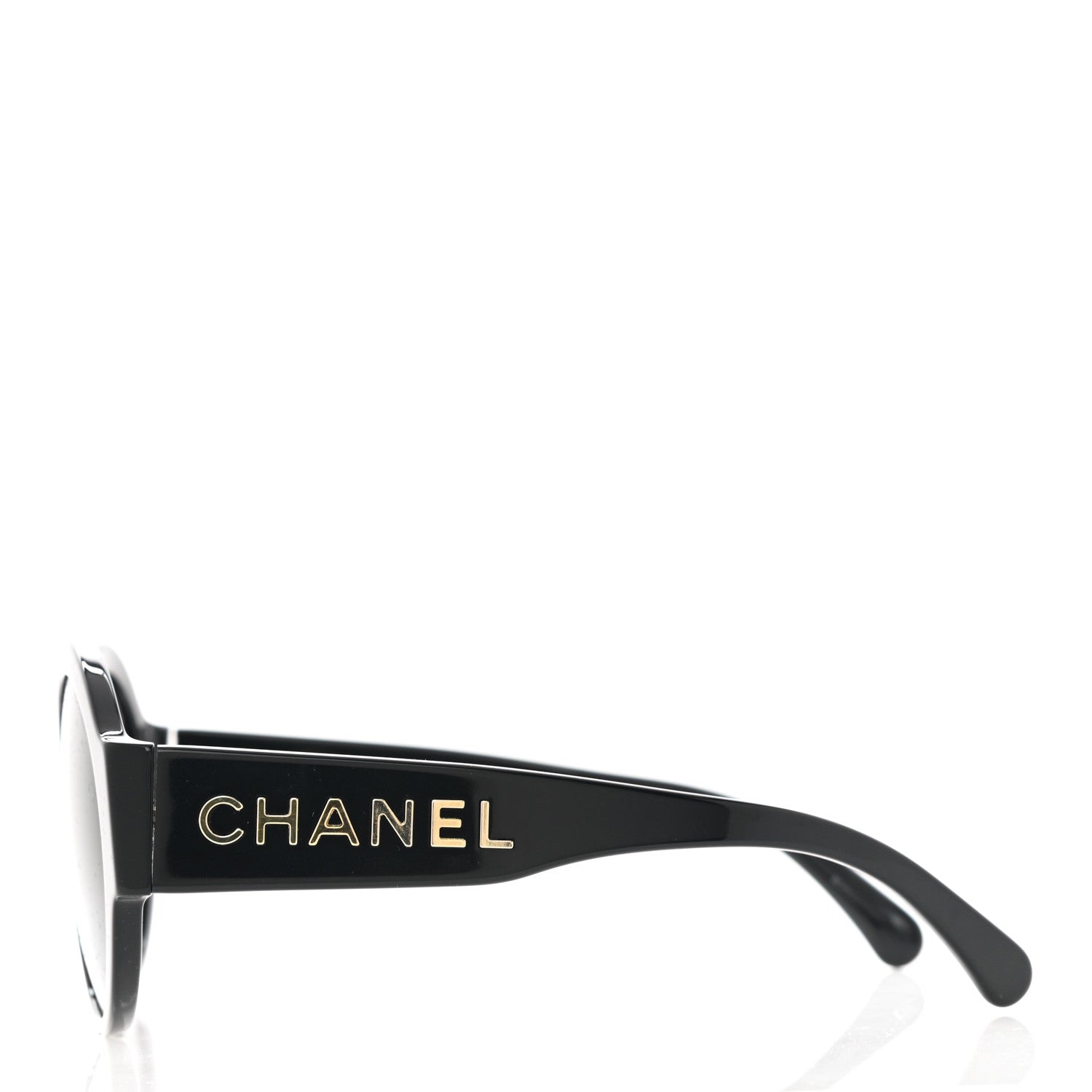 Chanel Acetate Round Sunglasses 5410-A Black 3 of 8