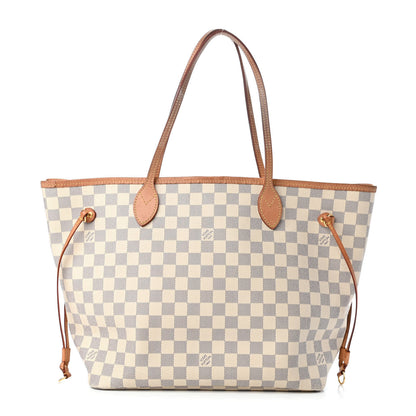 Louis Vuitton Damier Azur Neo Neverfull MM Rose Ballerine 1 of 9