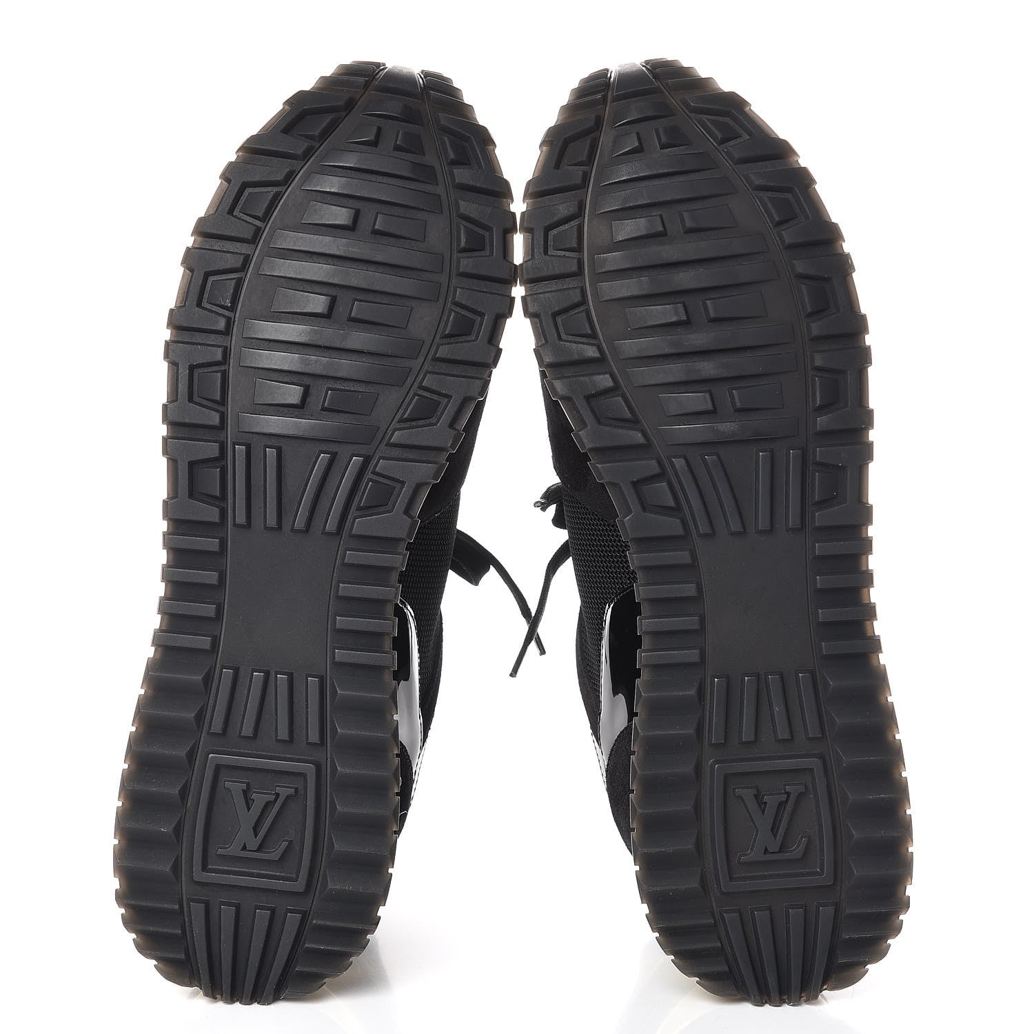 Louis Vuitton Suede Monogram Run Away Sneakers 40 Black 7 of 8