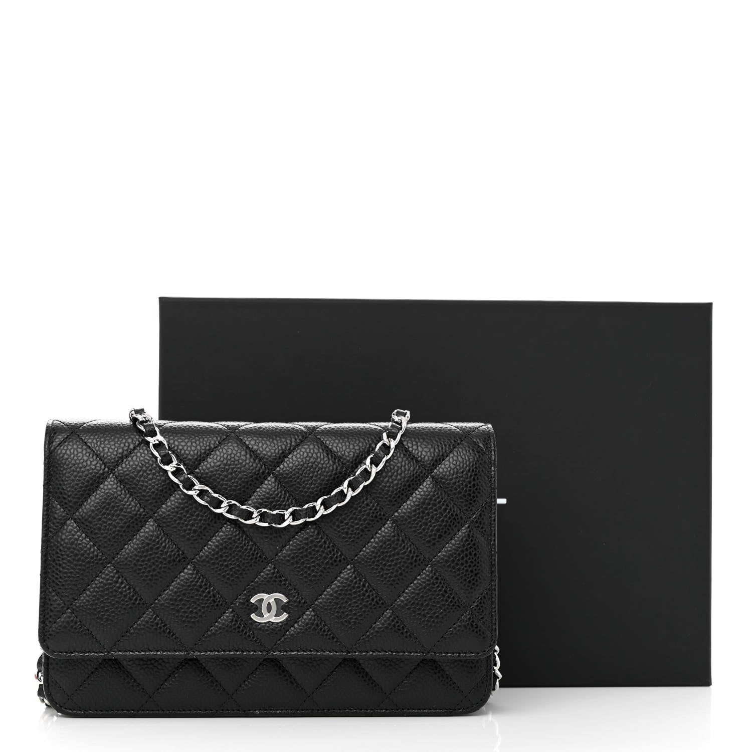 Chanel Caviar Quilted Wallet on Chain WOC Black 12 of 12
