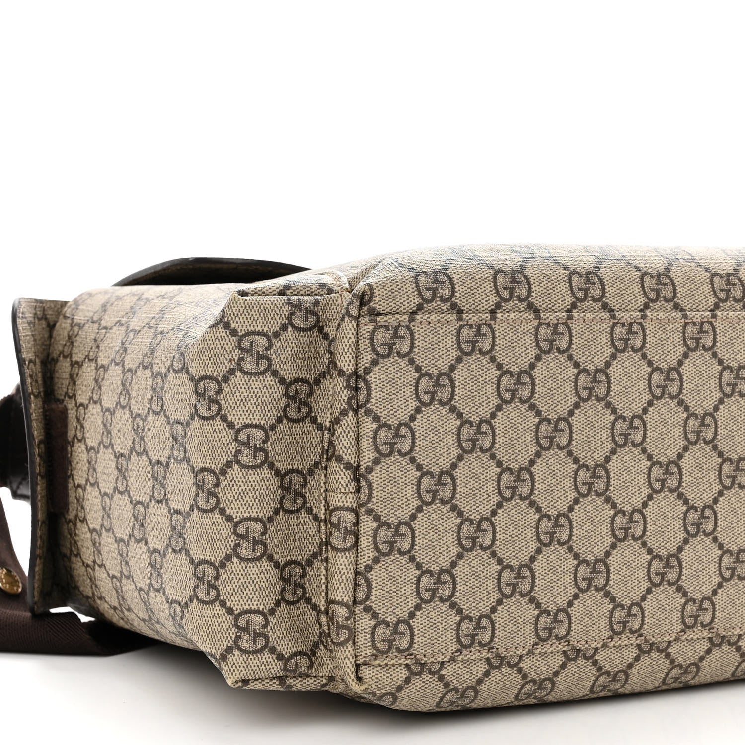Gucci GG Plus Monogram Messenger Diaper Bag Dark Brown 9 of 12
