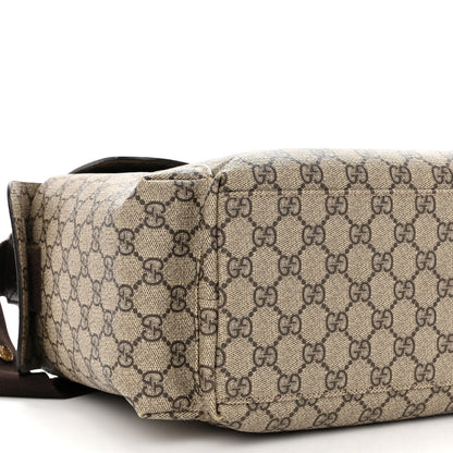 Gucci GG Plus Monogram Messenger Diaper Bag Dark Brown 9 of 12