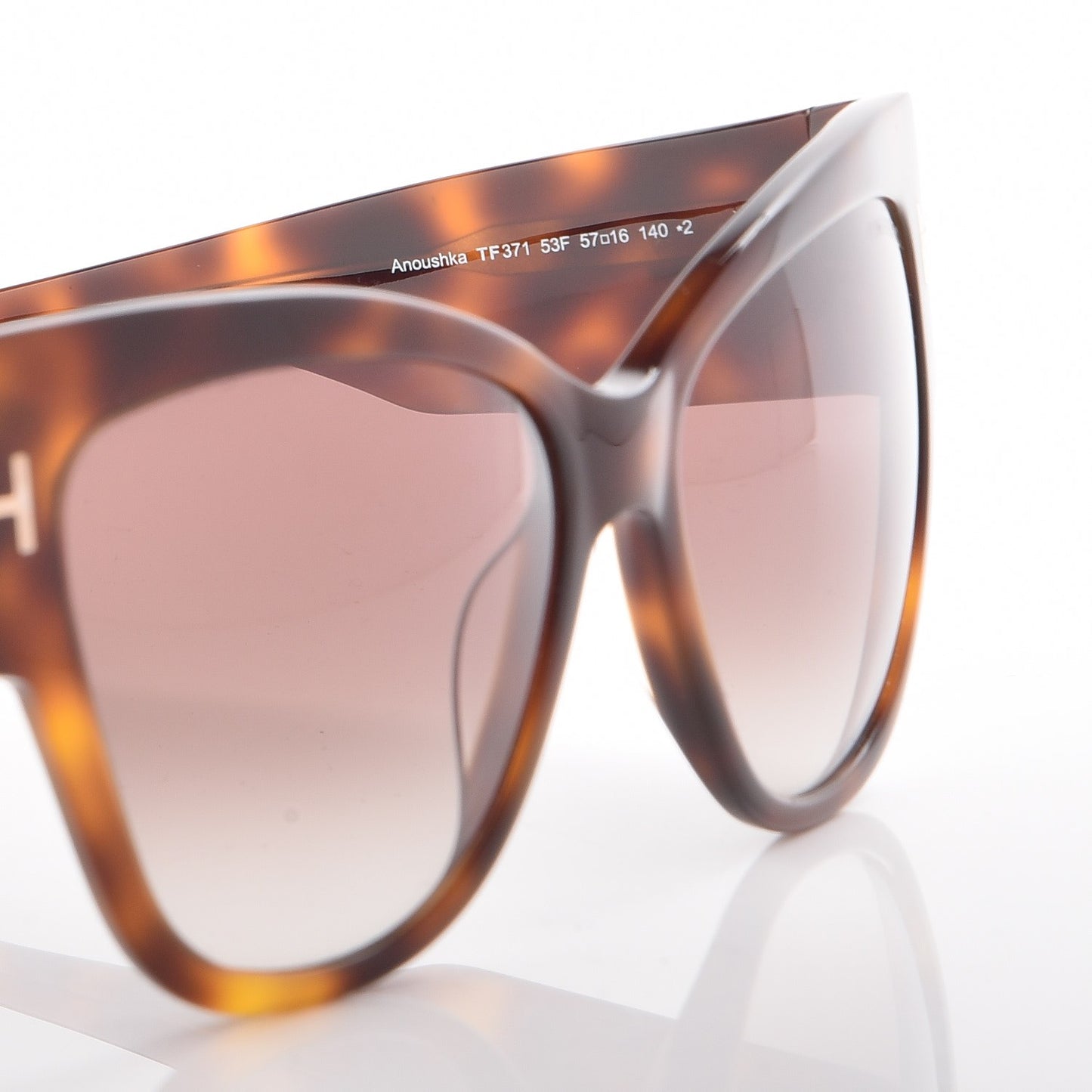 Acetate Anoushka Cat Eye Sunglasses TF371 Tortoise Shell