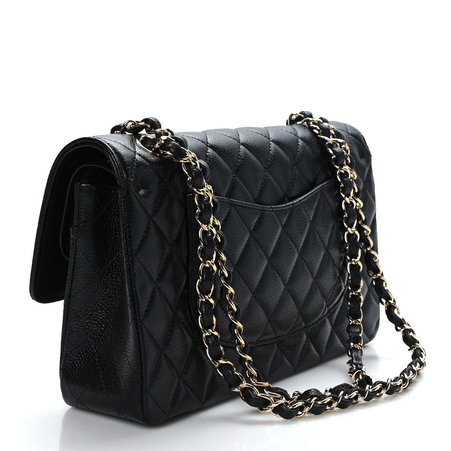 Chanel Caviar Quilted Medium Double Flap Black 3 of 9
