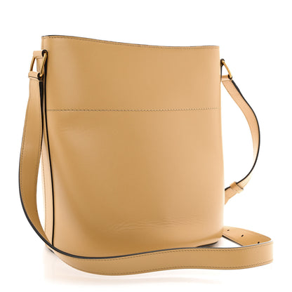 Celine Satinated Calfskin Maillon Triomphe Bucket Bag Sand 3 of 9