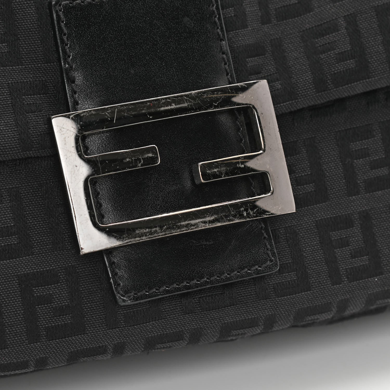 Fendi Zucchino Baguette Black 12 of 12