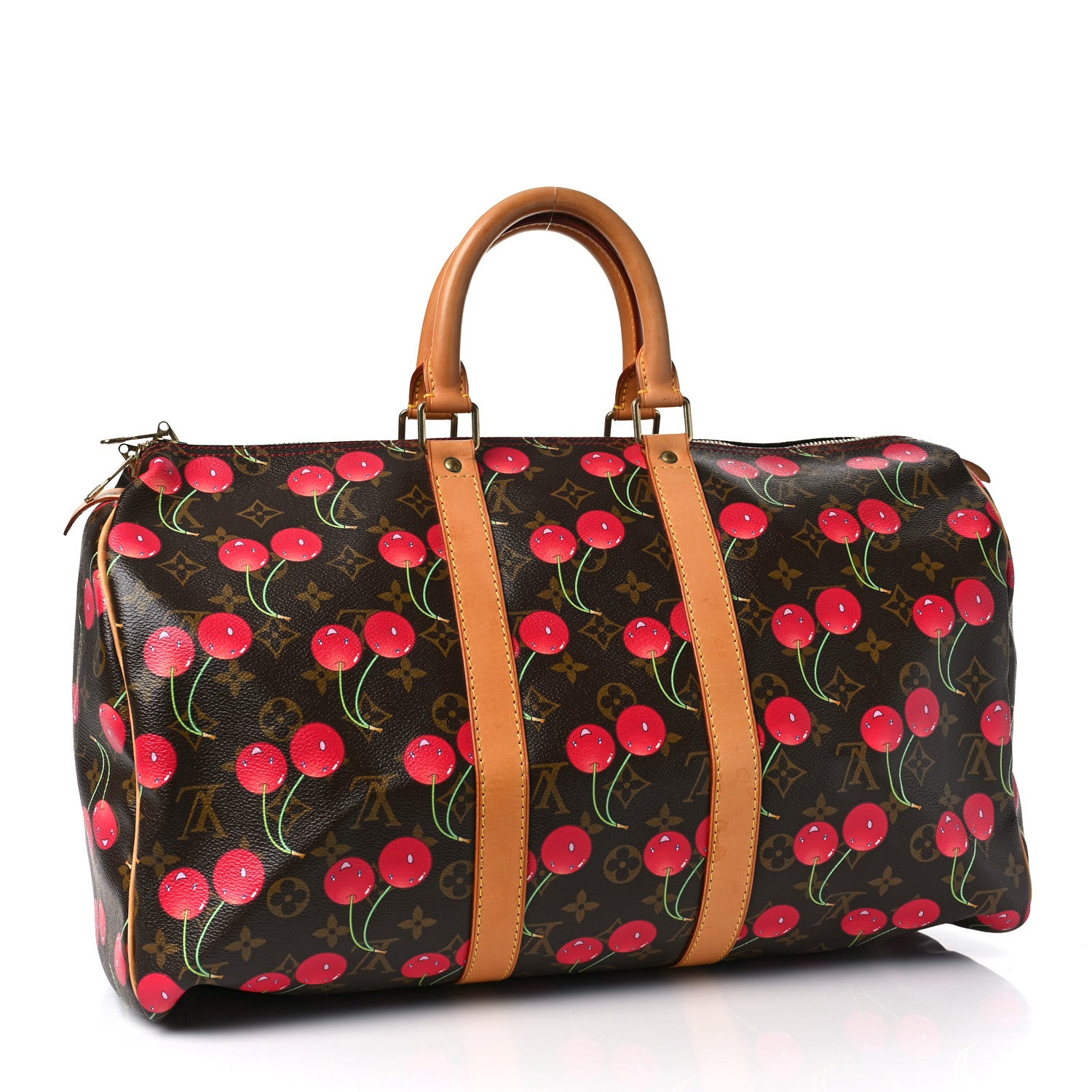 Louis Vuitton Monogram Cerises Keepall 45 3 of 10
