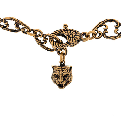 Gucci Crystal Marmont Necklace Aged Gold Multicolor 4 of 4
