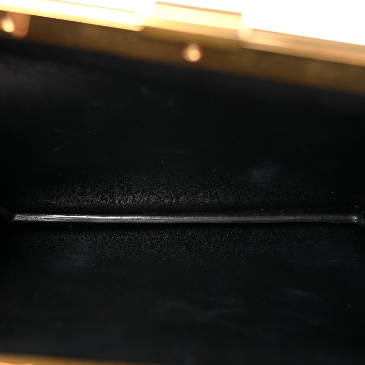 Lizard Mini Clasp Clutch Bag Black