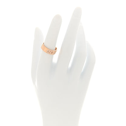 Hermes 18K Rose Gold Diamond PM H D'Ancre Ring 52 6 2 of 5