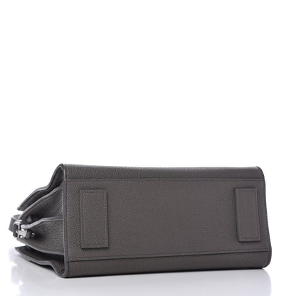 Saint Laurent Grained Calfskin Baby Sac De Jour Supple Fog 5 of 11
