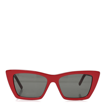 Saint Laurent Mica SL 276 Acetate Cat Eye Sunglasses Red 2 of 8