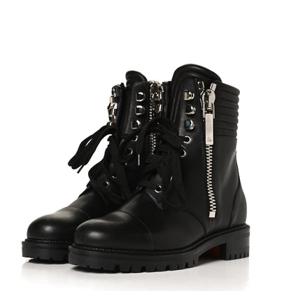 Christian Louboutin Calfskin Quilted En Hiver Boots 36.5 Black 3 of 9