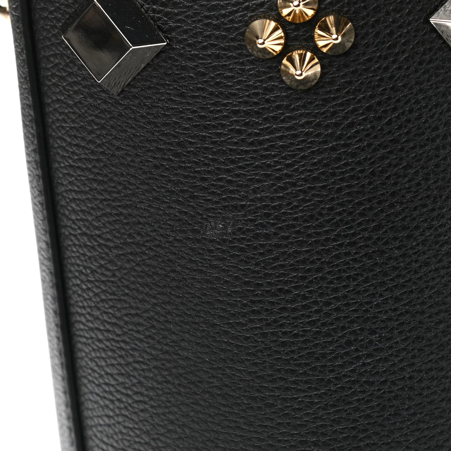Calfskin Empire Spike Studded East West Cabata Tote Black