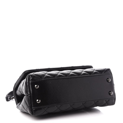 Chanel Caviar Quilted Mini Coco Handle Flap So Black 4 of 11
