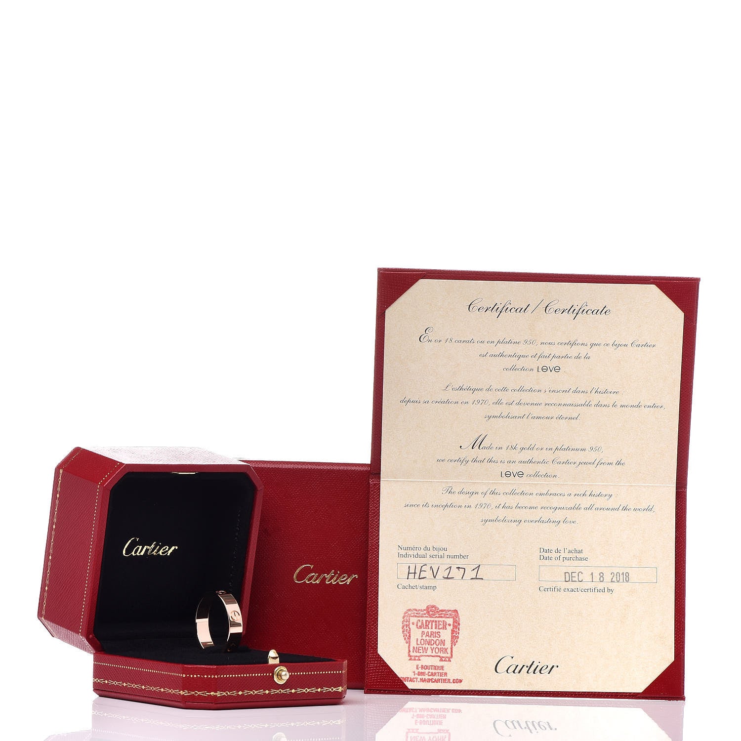 Cartier 18K Pink Gold 5.5mm LOVE Ring 69 12.5 5 of 5