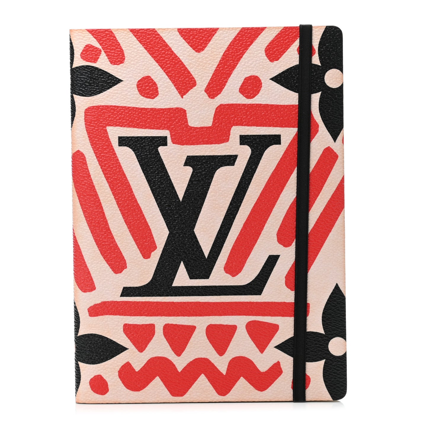 Monogram Giant Crafty Clemence Notebook Creme Rouge Black