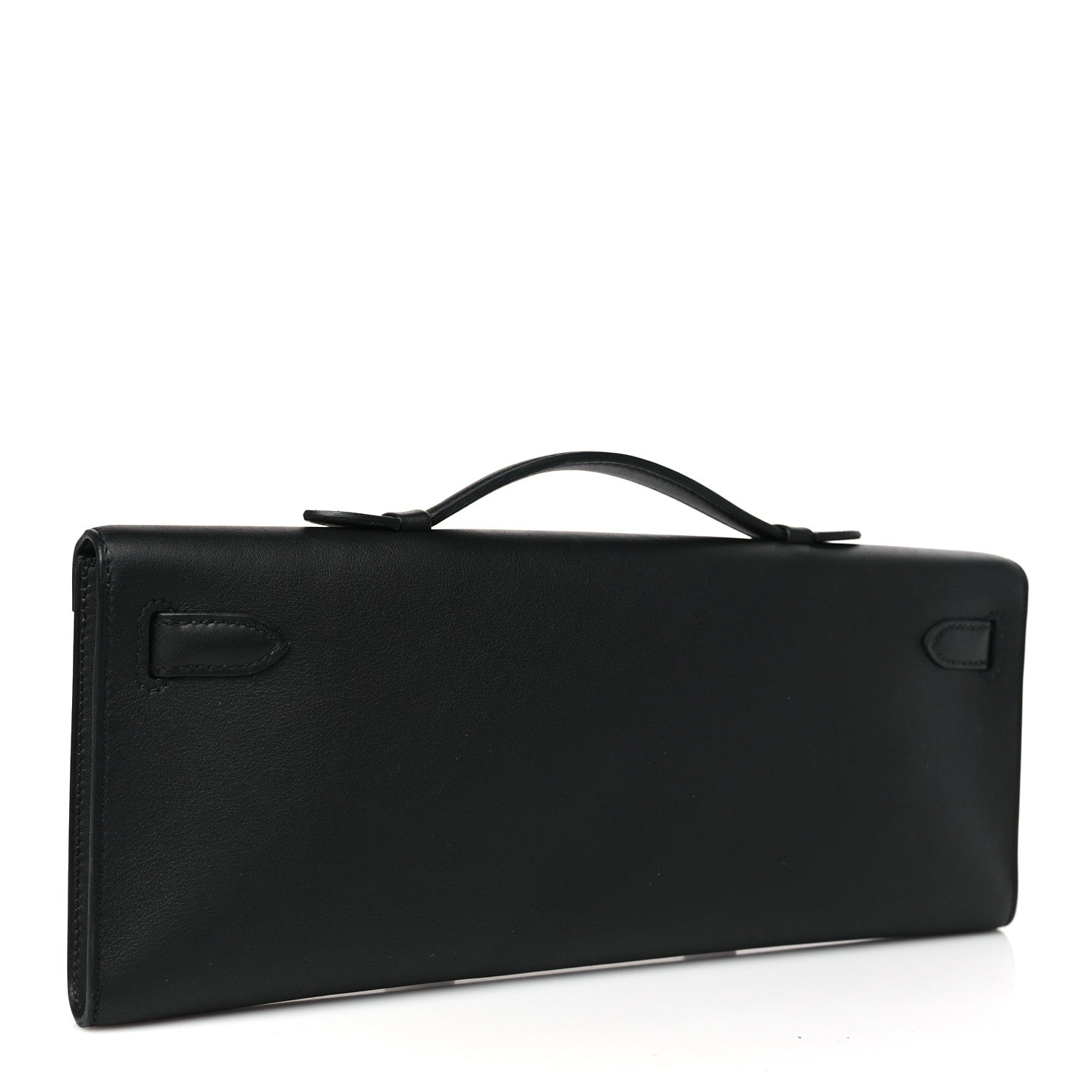Hermes Swift Kelly Cut Clutch Pochette Black 3 of 9
