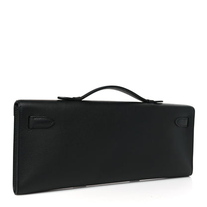 Hermes Swift Kelly Cut Clutch Pochette Black 3 of 9
