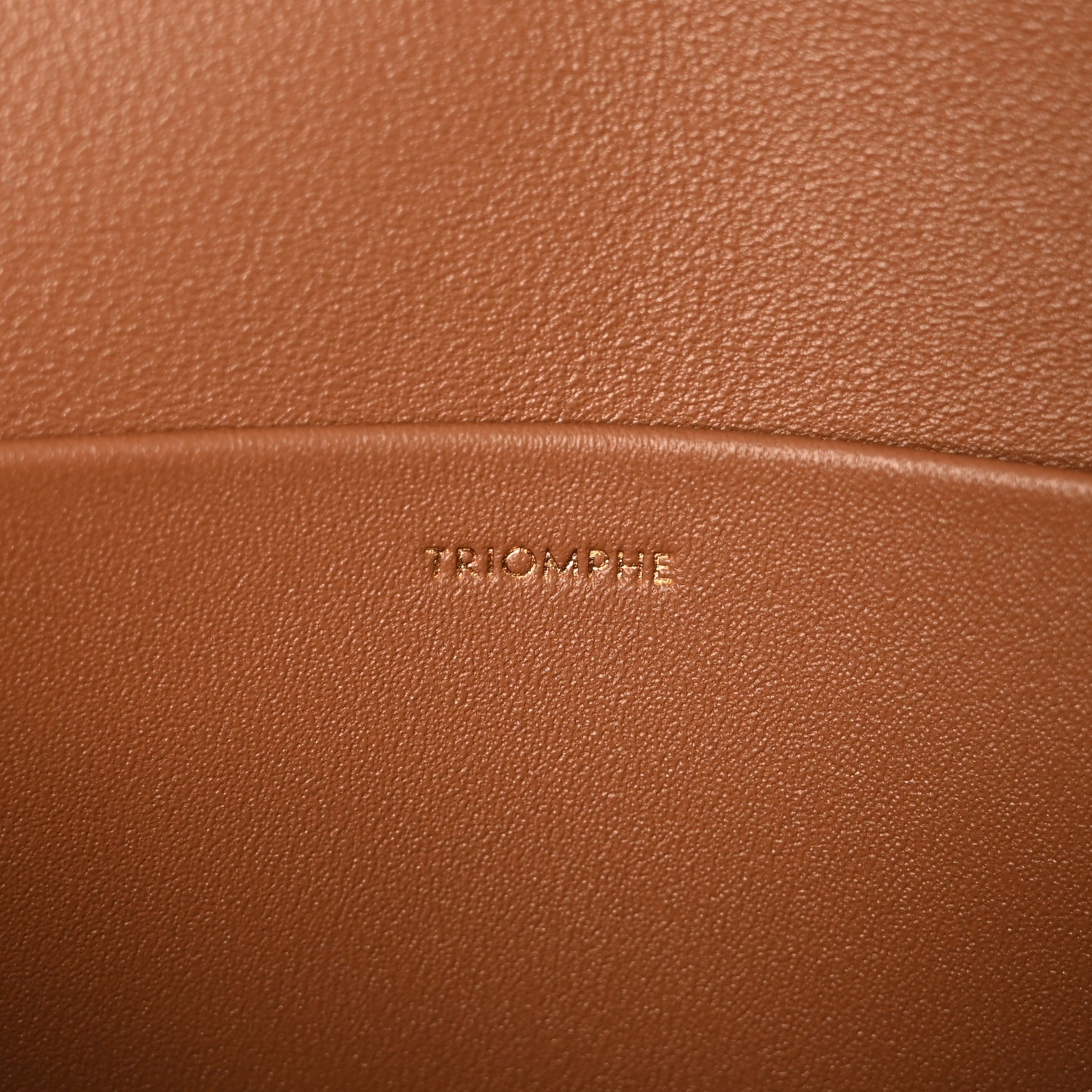 Shiny Calfskin Medium Triomphe Bronze