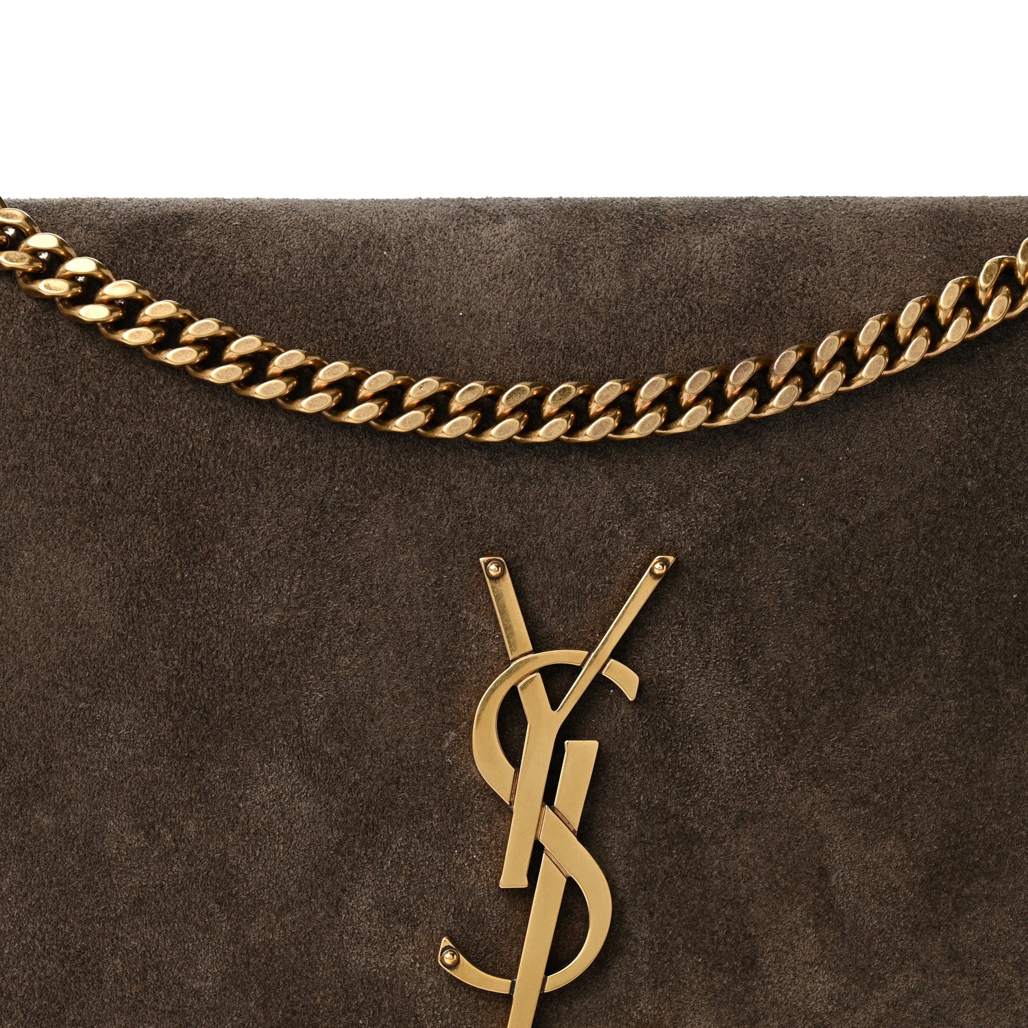 Saint Laurent Suede Monogram Tassel Kate 99 Pebble 7 of 10