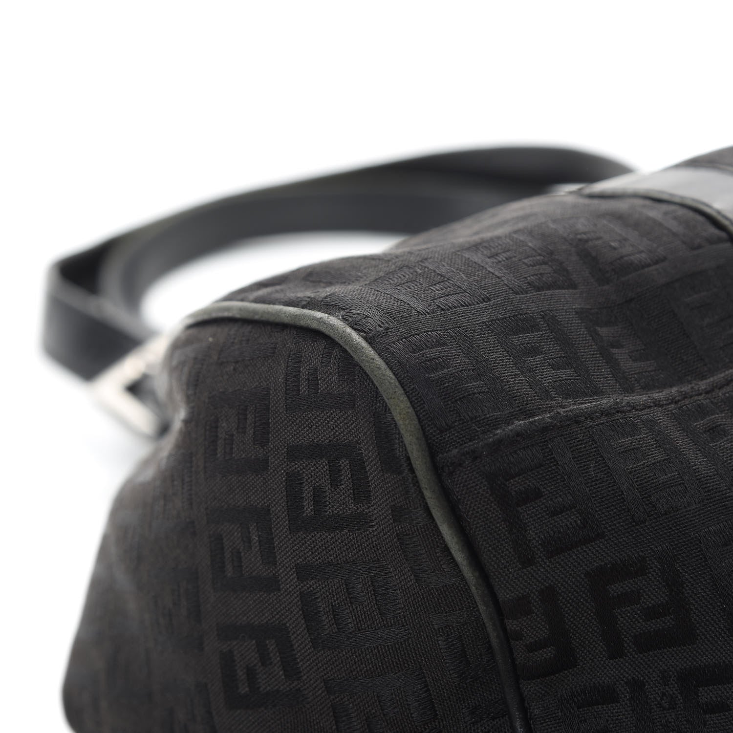 Fendi Zucchino Shoulder Bag Black 12 of 17