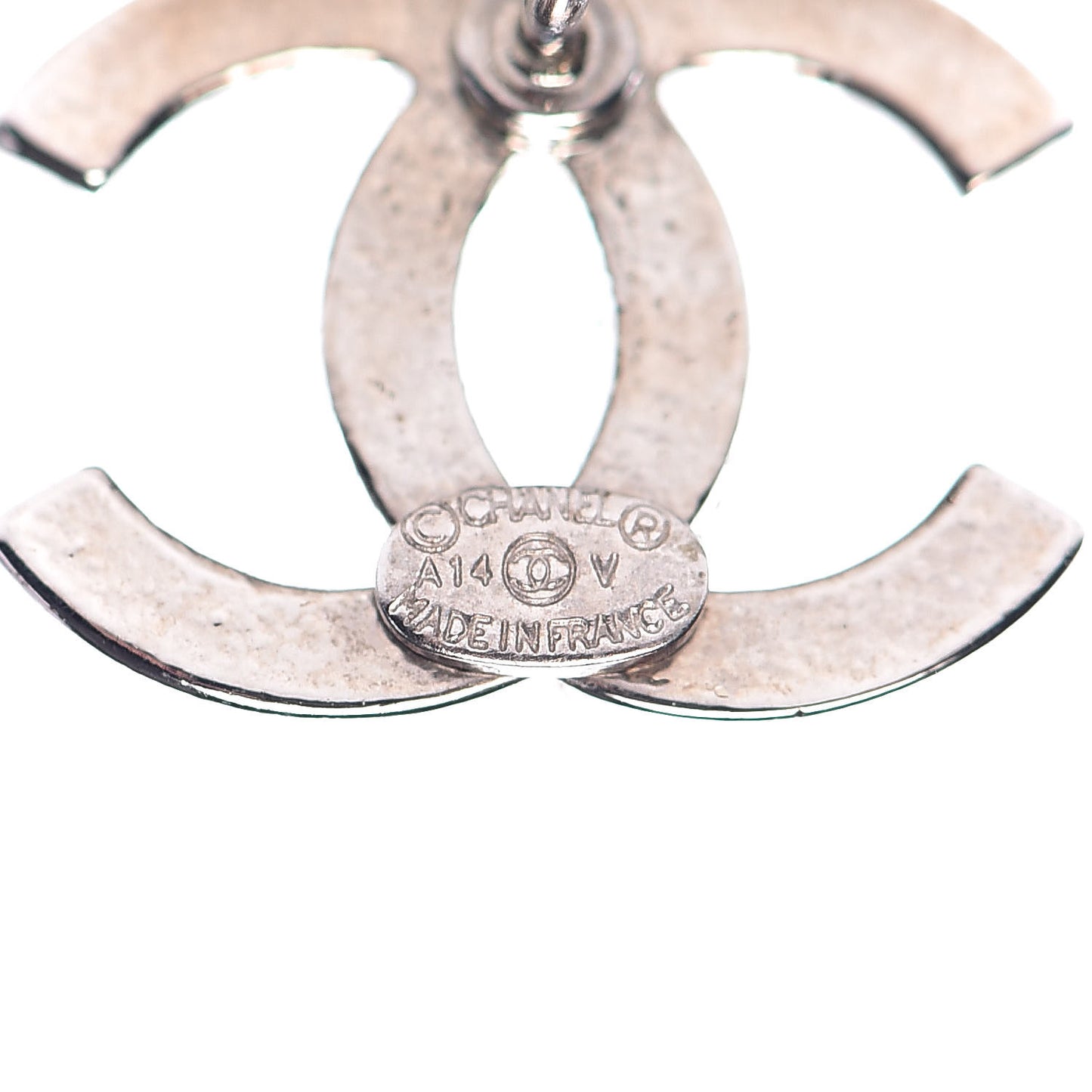 Crystal CC Earrings Silver