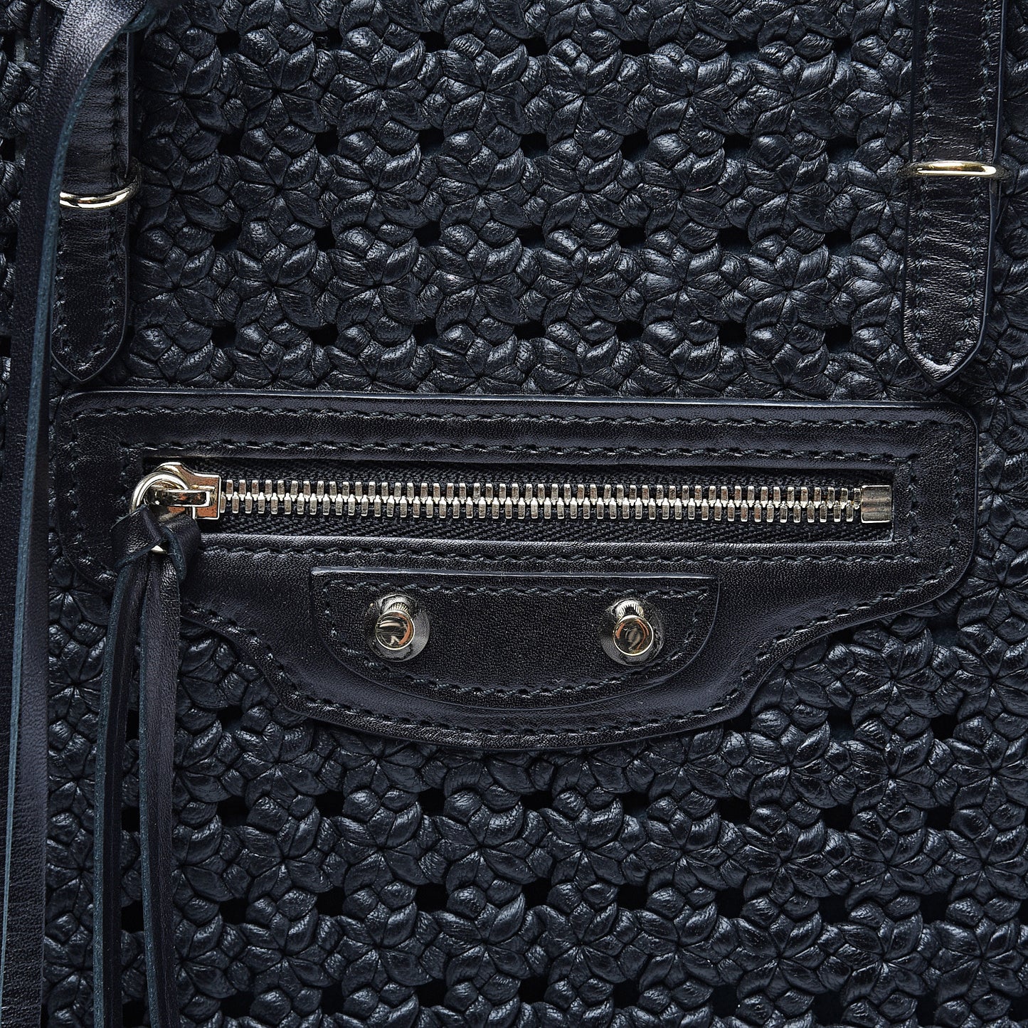 Veau Papier Woven A4 Tote Black