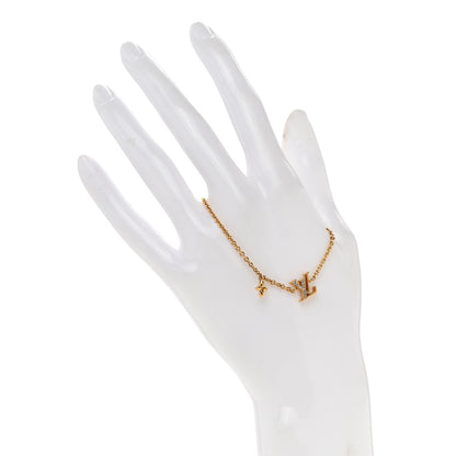 Louis Vuitton Metal Crystal LV Iconic Bracelet Gold 2 of 5