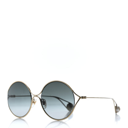 Gucci Round Pearl Tip Sunglasses GG0253S Gold 1 of 4